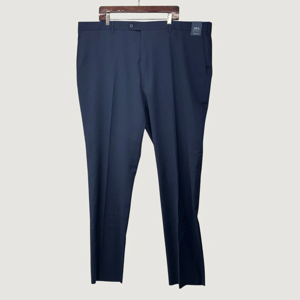 JWN John W Nordstrom Dress Pants 46R Navy Blue Traditional Fit‎ Wool Italy
